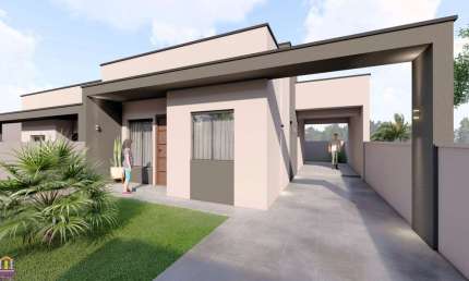 Ótimas Casas em Lançamento no Jardim Itália em Contenda com 62,80m² 02 quartos com opção para o terceiro