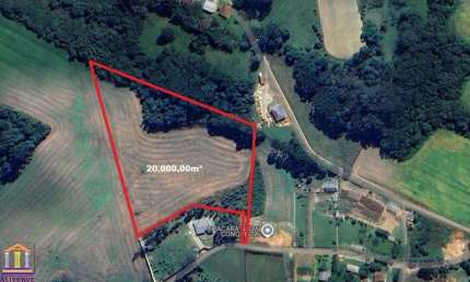 20.000,00M² NO ROÇA VELHA EM ARAUCÁRIA A 9 KM DO CENTRO E 500 METROS DO ASFALTO LIMPA 990.000,00