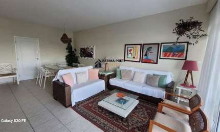Lindo apartamento frente mar com sala ampla 3 dormitórios uma suite 2 vagas
