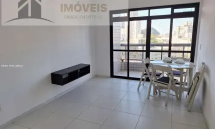 Apartamento para locação em guarujá, jardim las palmas, 2 dormitórios, 1 suíte, 2 banheiros, 1 vaga