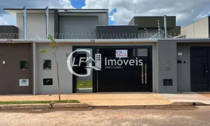 Casa à venda em Campo Grande - MS, Residencial Figueiras do Parque: 3 quartos, 1 suíte, sala, 1 banheiro, 1 vaga, 106 m².