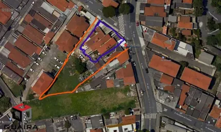 Terreno à venda na Rua Juruá, 242/244/23, Vila Eldízia, Santo André