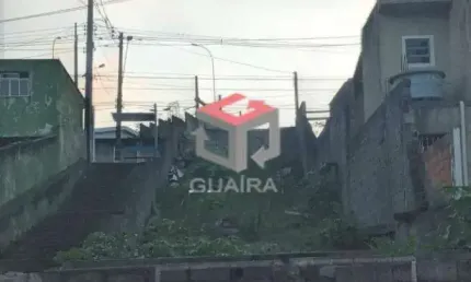 Terreno à venda na Rua Carijós, 3115, Vila Linda, Santo André