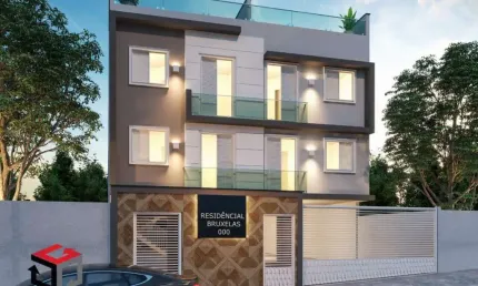 Cobertura à venda 2 quartos 1 vaga luzita - santo andré - sp
