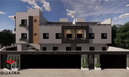 Sobrado novo com 83m² localizado no Bairro Jardim em Santo André/SP.