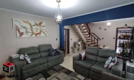 Sobrado à venda 3 quartos 1 suíte 3 vagas Homero Thon - Santo André - SP