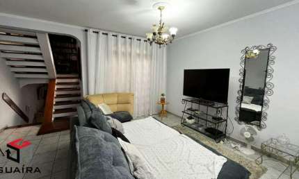 Sobrado de 270m² no Bairro Camilópolis em Santo André - SP (porteira fechada)