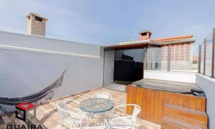 Cobertura 110 m² localizado no bairro novo oratório santo andré - sp