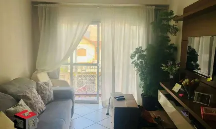 Apartamento á venda 82m² com 2 dormitórios, 1 vaga no centro de santo andré - sp