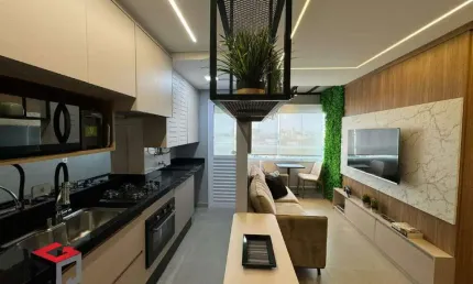 Apartamento lindo Mobiliado 2 dormitórios 01 vaga lazer completo