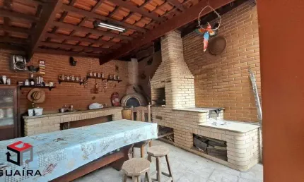 Casa Assobradada de 270 m² - com 2 moradias, Jardim Santo Antônio - Santo André.