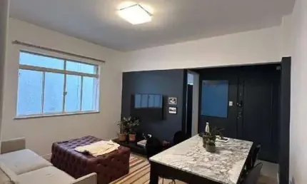 Apartamento reformado com 2 quartos, sala, cozinha, lavanderia, 1 vaga, em higienópolis com 76m²