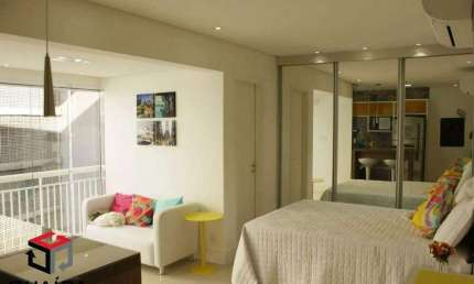 Studio Mobiliado com 32m² na Bela Vista em São Paulo - SP