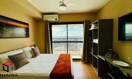 Studio com varanda, mobiliado , piscina , vaga e cadastrado em plataformas de aluguel