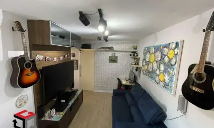 Apartamento vila guarani, 50 m² , 2 quartos, 1 banheiro, sala, cozinha, lavanderia, 1 vaga fixa e livre. lazer com salão de festas, baixo condomínio.