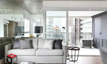 Apartamento para aluguel 1 quarto 1 suíte 1 vaga Cidade Monções - São Paulo - SP