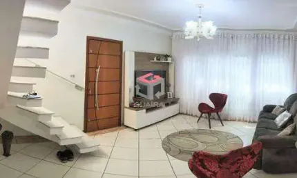 Sobrado à venda 3 quartos 1 suíte 2 vagas alzira - santo andré - sp