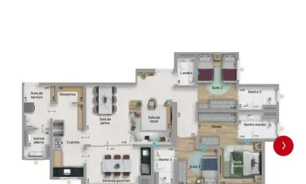 Apartamento à venda 3 quartos 3 suítes 2 vagas Nova Petrópolis - São Bernardo do Campo - SP