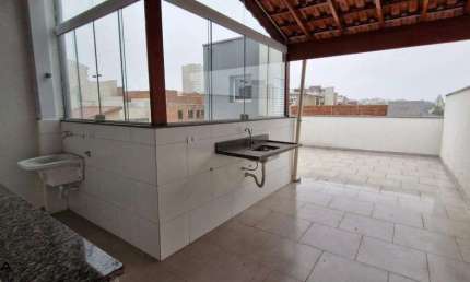 Cobertura para aluguel 2 quartos 1 vaga Humaitá - Santo André - SP