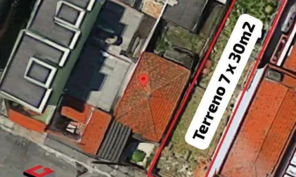 Terreno à venda na Rua Arujá, 279, Vila Curuçá, Santo André