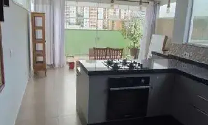 Cobertura locação 1 quarto escritório MOBILIADO Área gourmet Vila Alice - Santo André - SP