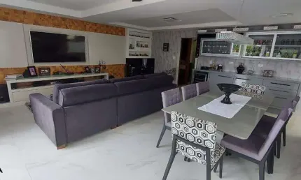 Maravilhoso sobrado em condomínio fechado para aluguel 5 quartos 3 suítes 5 vagas Campestre - Santo André - SP