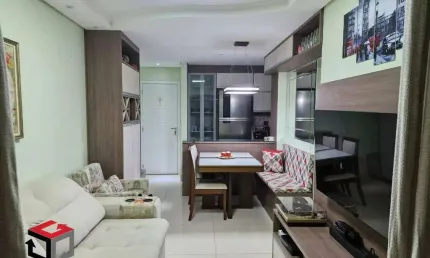 Apartamento à venda 2 quartos 1 suíte 2 vagas vila assunção - santo andré - sp