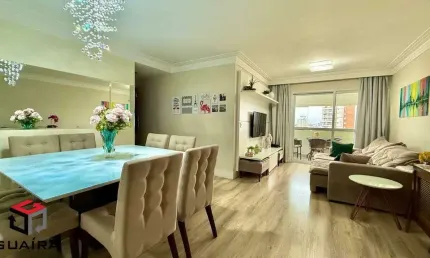 Apartamento à venda 3 quartos 2 suítes 3 vagas jardim bela vista - santo andré - sp