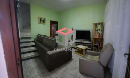 Casa Assobradada à venda, ESTUDA PERMUTA DE APTO - 3 quartos, 2 vagas, com 174m² de terreno - Palmares - Santo André/SP