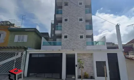 Cobertura sem condomínio com elevador na vila Alzira 02 quartos 1 com suíte e 1 vaga