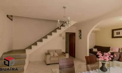 Sobrado 124 m²localizado no bairro stella santo andré - sp
