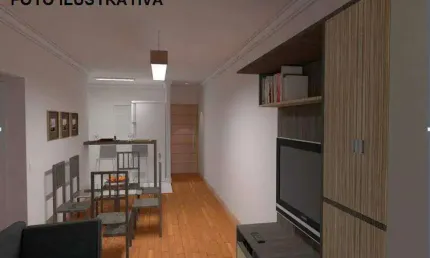 Apartamento com 62,37m² localizado no Bairro Paraíso em Santo André - SP.