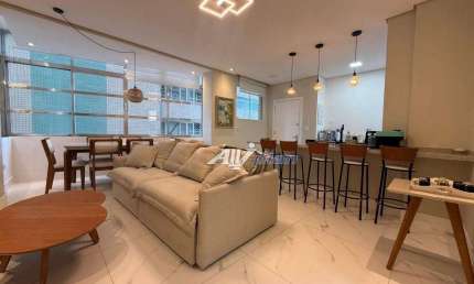 Apartamento com 2 dormitórios à venda, 85 m² por R$ 900.000,00 - Pompéia - Santos/SP