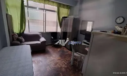 Kitnet com 1 dormitório à venda, 24 m² por R$ 240.000 - Pompéia - Santos/SP