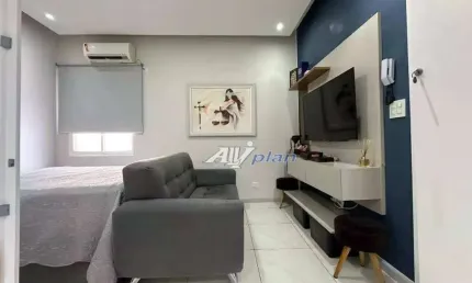 Kitnet com 1 dormitório à venda, 29 m² por R$ 330.000 - Gonzaga - Santos/SP