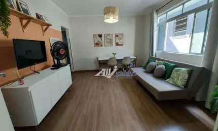 Apartamento com 2 dormitórios à venda, 75 m² por r$ 450.000 - encruzilhada - santos/sp
