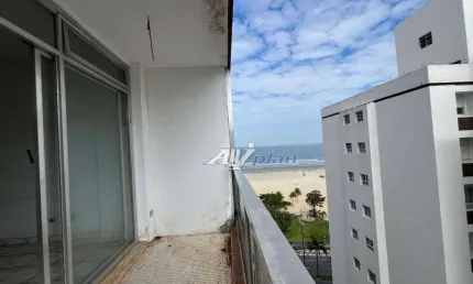 Apartamento vista mar/2 quartos/2 wc/lavanderia/ideal para reforma retrofit