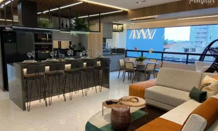 Santo andré - campestre : apartamento à venda 3 suítes 2 e 3 vagas : figueiras