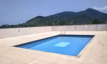 Ubatuba - itaguá: apartamento garden com 2 dormitórios, suíte, 1 vaga e  piscina