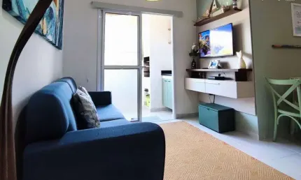 Apartamento Novo no Perequê-Mirim com 2 dormitórios, 1suíte e varanda gourmet.