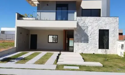 Indaiatuba - Sobrado Alto Padrão a Venda em Condomínio 4Quartos 3 Suítes Piscina