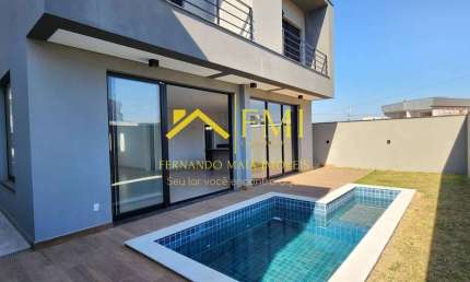 Casa com 3 suítes, área gourmet e piscina no cond. Rudá
