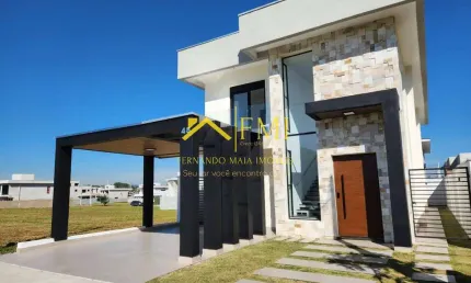 Casa em cond. fechado (vereda dos campos) 3 suítes e escritório