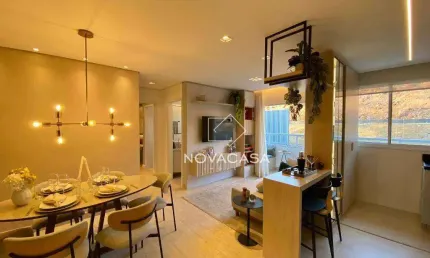 Apartamento com varanda  2 dormitórios à venda, 48 m² por R$ 386.878 - Jaraguá - Belo Horizonte/MG