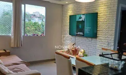Apartamento com 2 dormitórios à venda, 45 m² por R$ 180.000,00 - Chácaras Santa Inês - Santa Luzia/MG