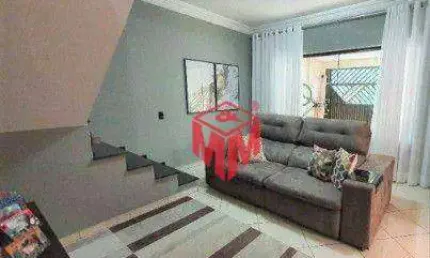Sobrado com 3 dormitórios à venda, 134 m² por r$ 695.000,00 - planalto - são bernardo do campo/sp