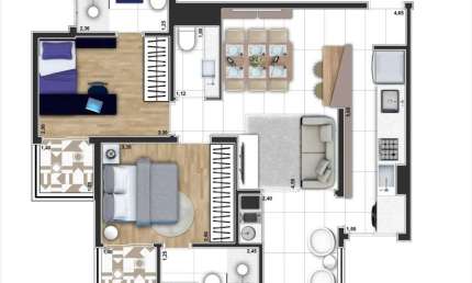 Apartamento com 2 dormitórios à venda, 67 m² por R$ 769.000,00 - Jardim - Santo André/SP