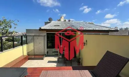 Cobertura com 3 dormitórios à venda, 200 m² por R$ 830.000,00 - Vila Lucinda - Santo André/SP