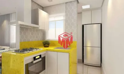 Cobertura à venda, 60 m² por r$ 369.000,00 - vila guarani - santo andré/sp