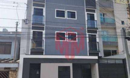 Cobertura com 2 quartos para alugar na Rua Grã-Bretanha, Vila Príncipe de Gales, Santo André